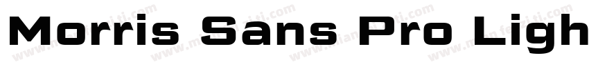 Morris Sans Pro Ligh字体转换